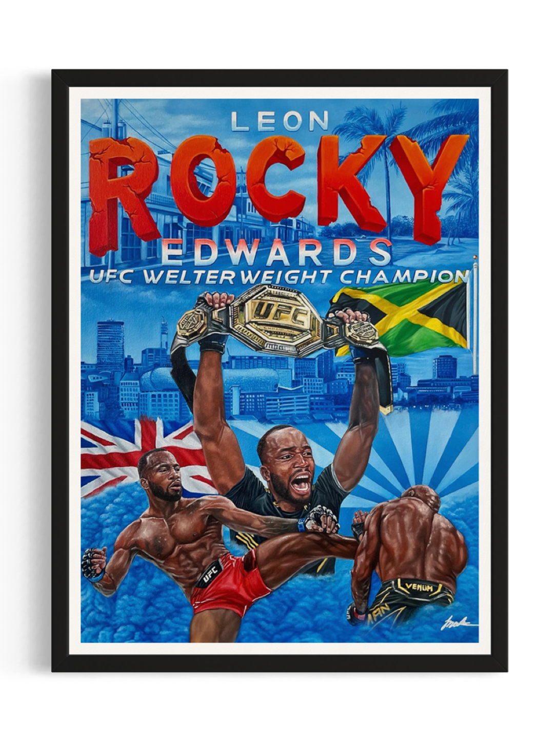 ‘Leon Rocky Edwards’ Print